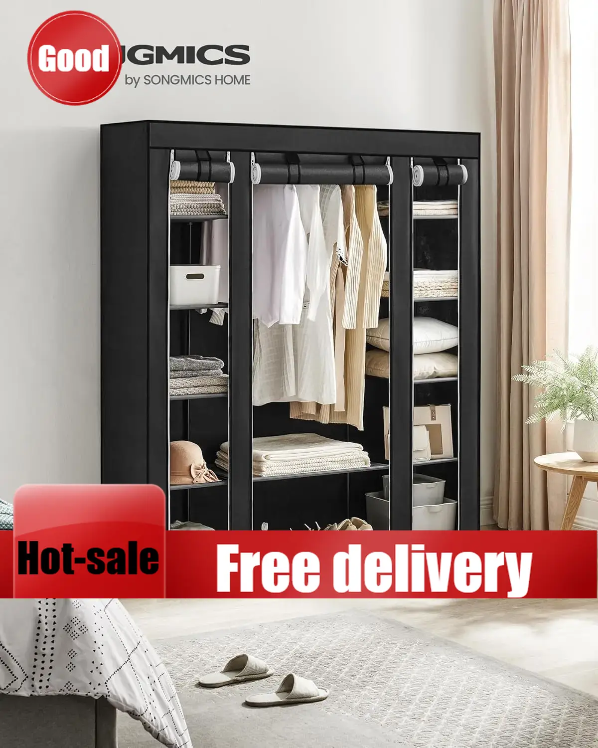 Wardrobe Closet Portable Fabric Cover - Szafa Cheng-Closet, przenośna szafa do sypialni,