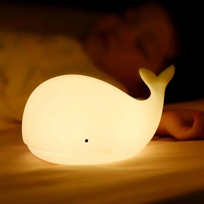 Floating Nightstand With Led Light - Lampka nocna LED, urocza lampka silikonowa