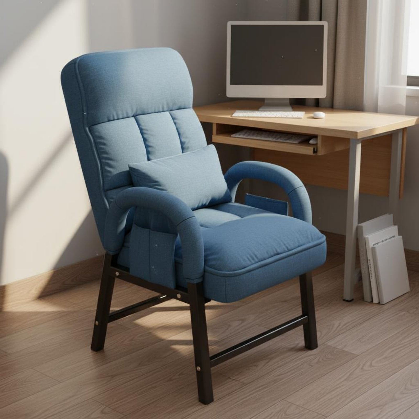 Sofas - Wysokie krzesło-fotel leniucha z regulowanym oparciem,