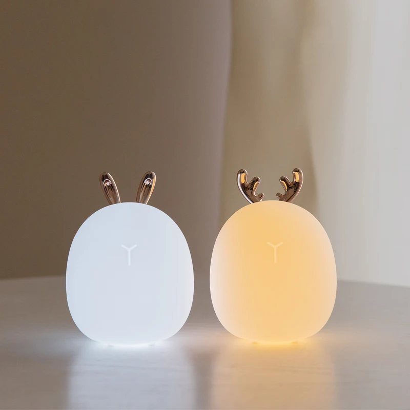 Floating Nightstand With Led Light - Led karton jelenia królik silikonowy światło