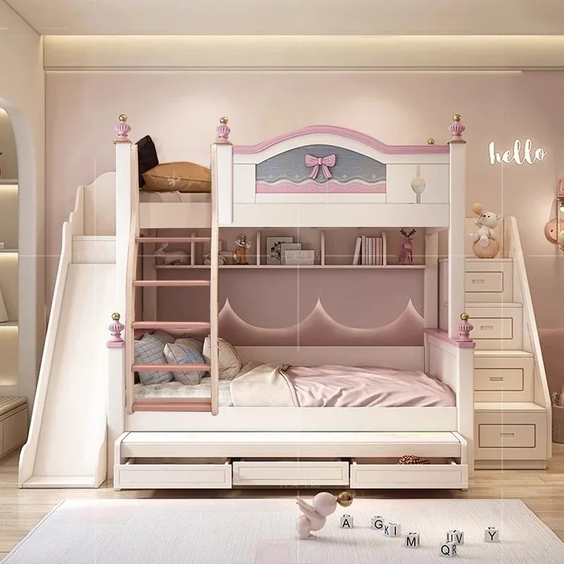 Bunk Bed With Stairs And Slide - Tanie, personalizowane, wysokiej jakości łóżko piętrowe