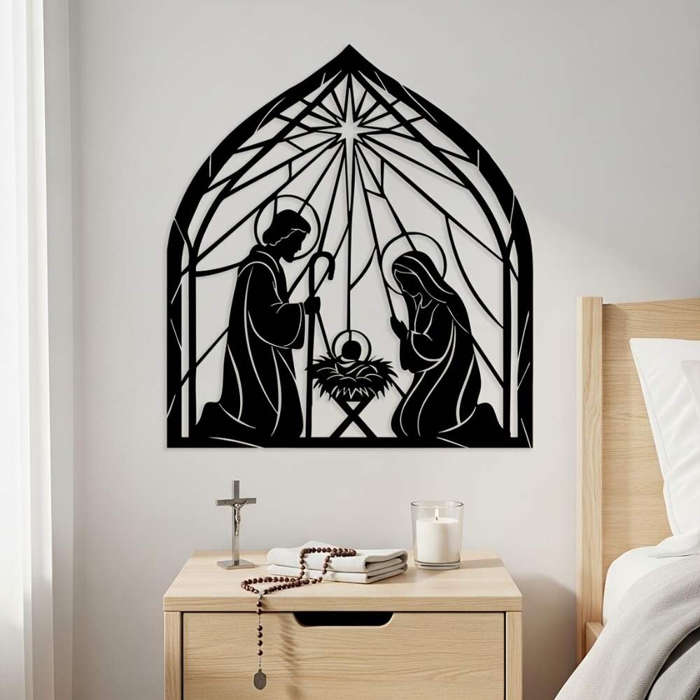 Sofas - CIFBUY Religijna Metalowa Dekoracja Ścienna z