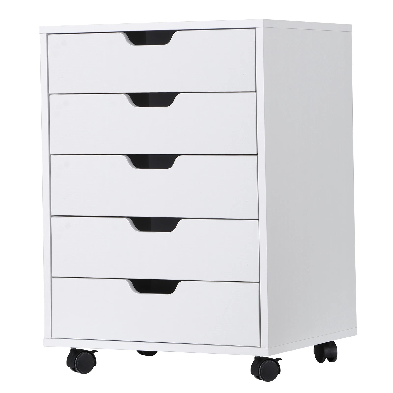 Bedroom Furniture - Komoda z 5 szufladami, nowoczesna drewniana