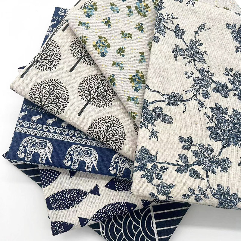 Sofas - Tkanina w stylu retro boho z