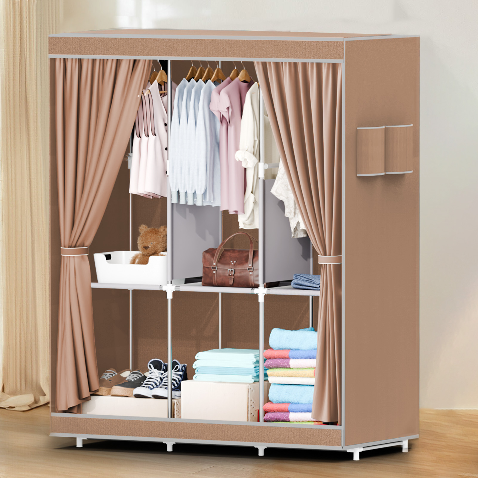 Wardrobe Closet Portable Fabric Cover - Przenośna szafa na ubrania 51 cali,