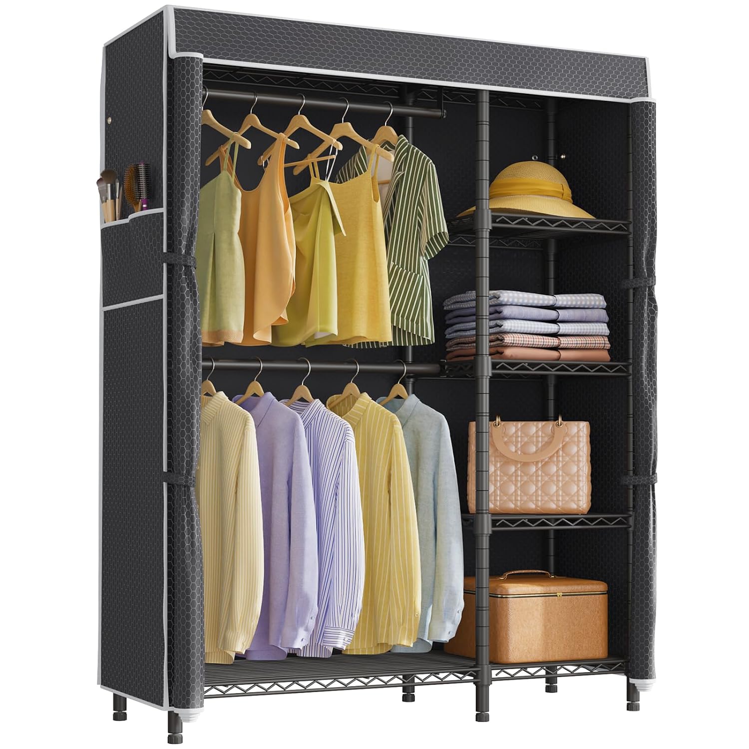 Wardrobe Closet Portable Fabric Cover - Przenośna szafa na ubrania, wytrzymały wieszak