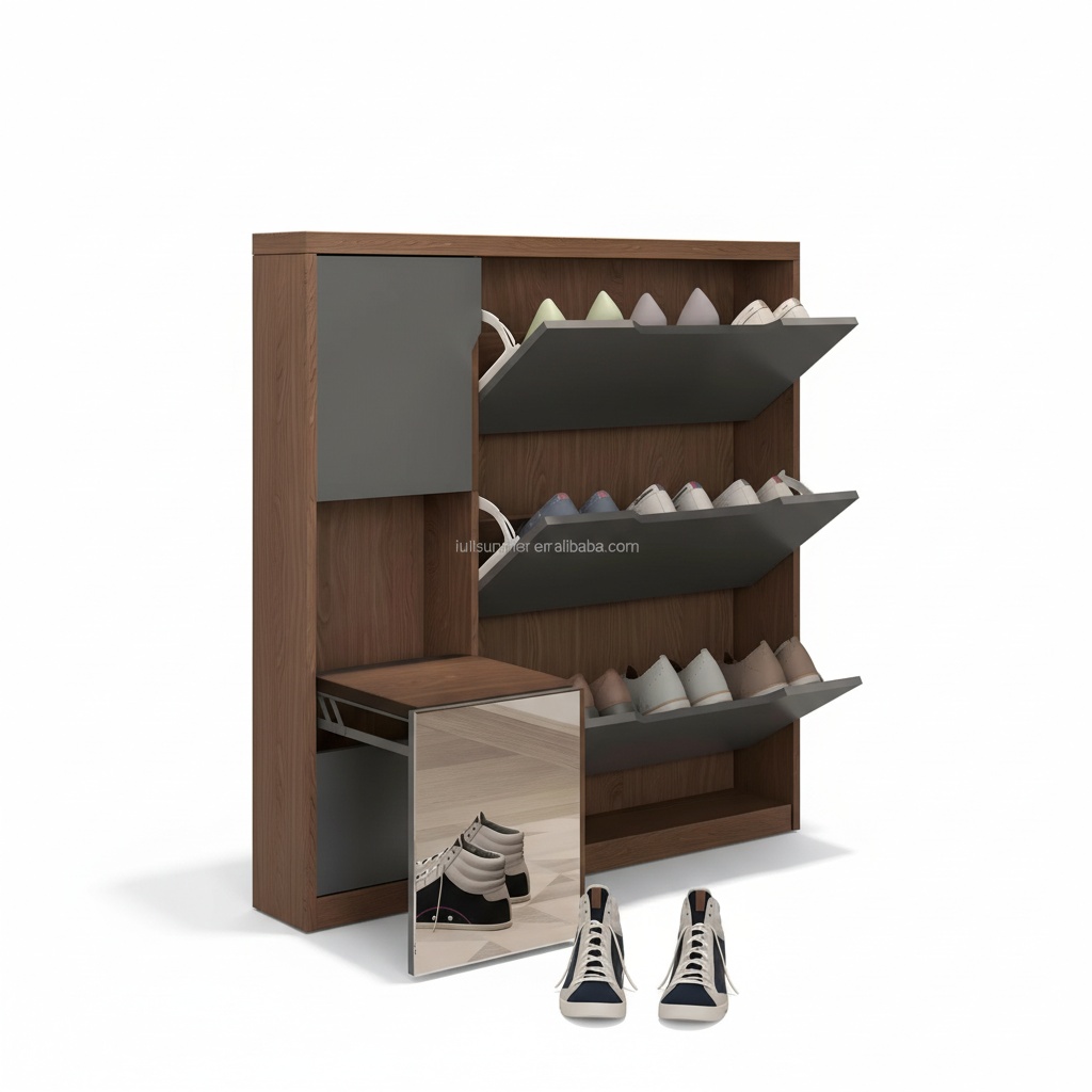 Shoe Rack Cabinet Narrow Entryway - Wąska szafka na buty, 17 cm/6,7
