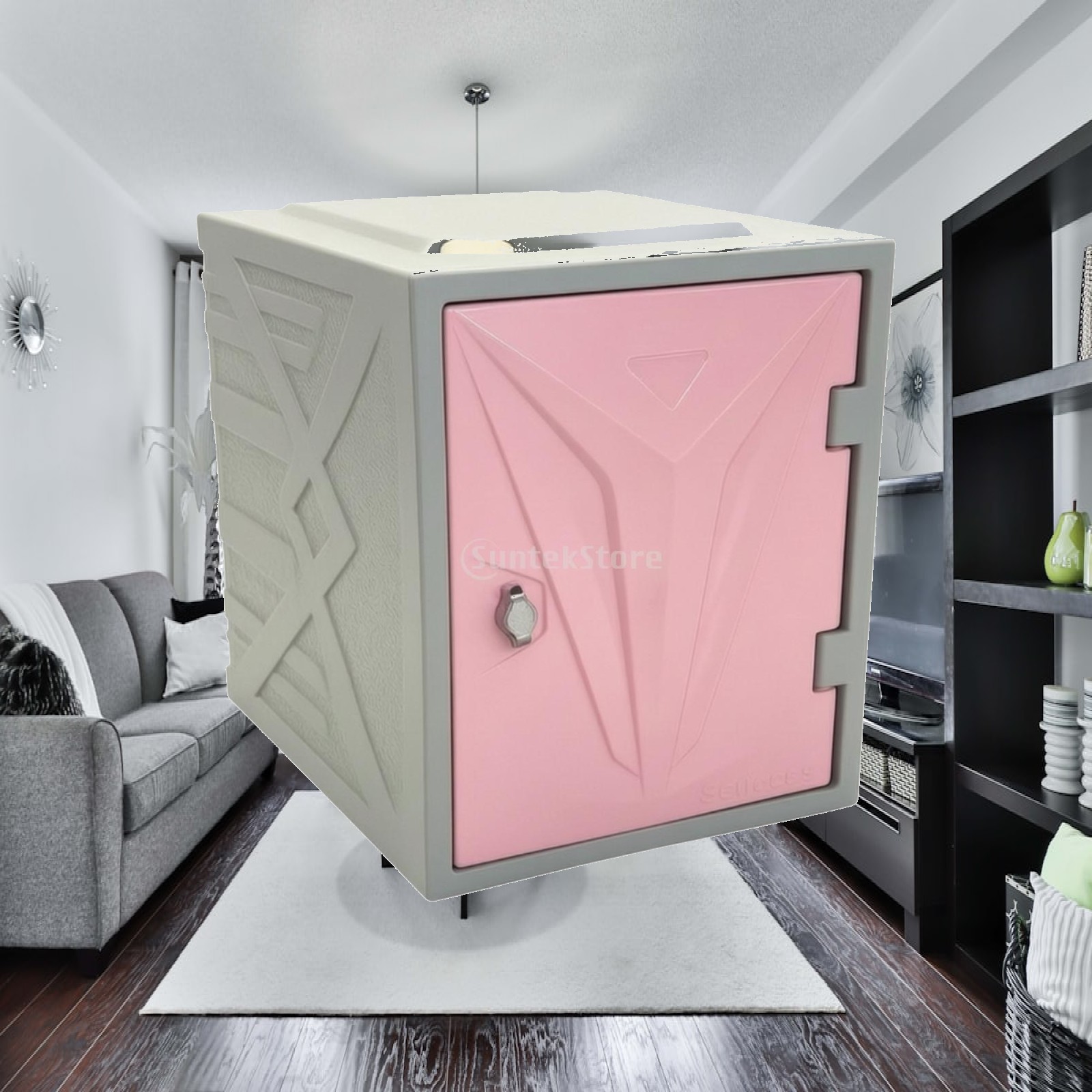 Bedroom Furniture - Geometryczna szafka do przechowywania, kompaktowa szafka