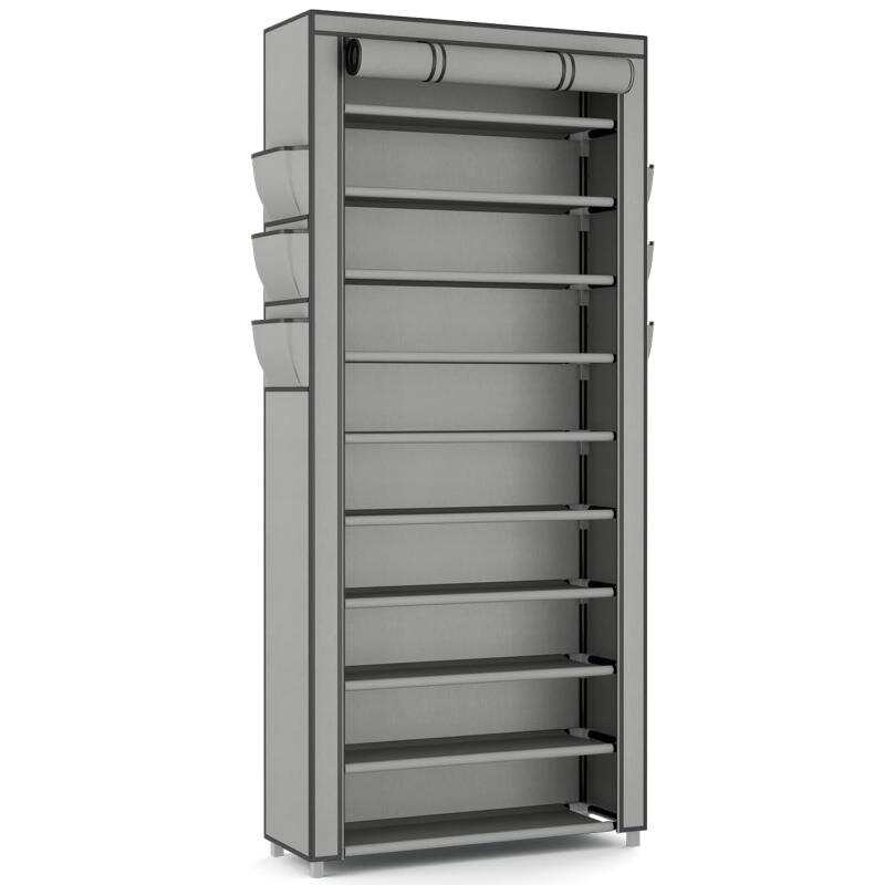 Shoe Rack Cabinet Narrow Entryway - Wysoki, wąski organizer na buty, półka