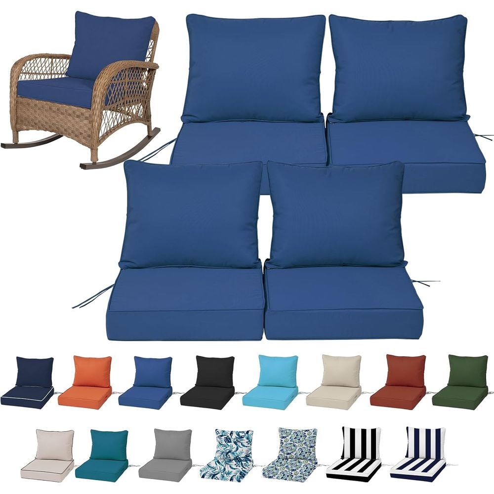 Zestaw 4 poduszek na głębokie  – Outdoor Furniture recenzja i cena