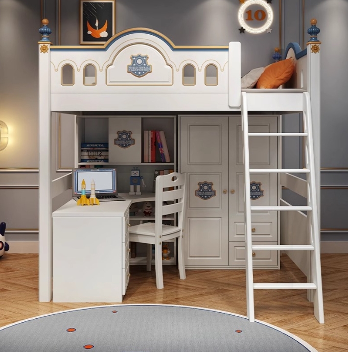 Łóżko piętrowe z drewnianym za – Bunk Bed With Stairs And Slide recenzja i cena