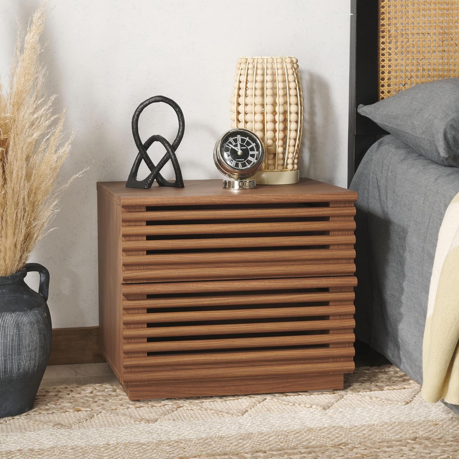 Averi – stolik nocny z dwoma s – Solid Wood Nightstand 2 Drawers recenzja i cena