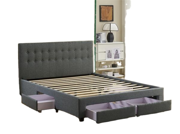 Nowoczesna rama łóżka dwuosobo – King Size Bed Frame With Storage Drawers recenzja i cena