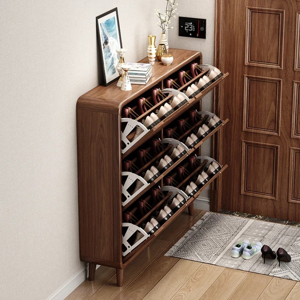 Wąska szafka na buty z odchyla – Shoe Rack Cabinet Narrow Entryway recenzja i cena