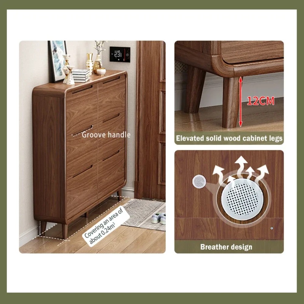 Wąska szafka na buty z odchyla – Shoe Rack Cabinet Narrow Entryway recenzja i cena