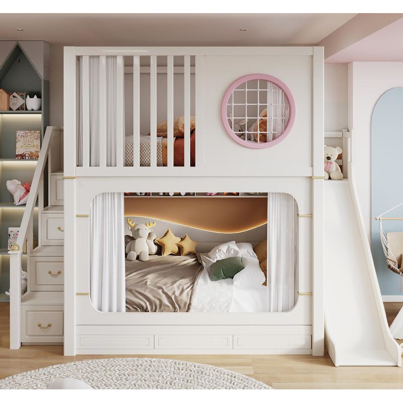Łóżka piętrowe dla dzieci ze z – Bunk Bed With Stairs And Slide recenzja i cena