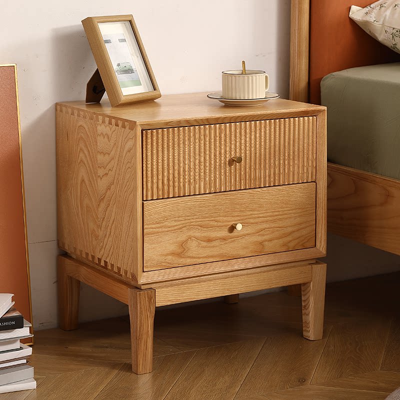 Retro szafki nocne z litego dr – Solid Wood Nightstand 2 Drawers recenzja i cena