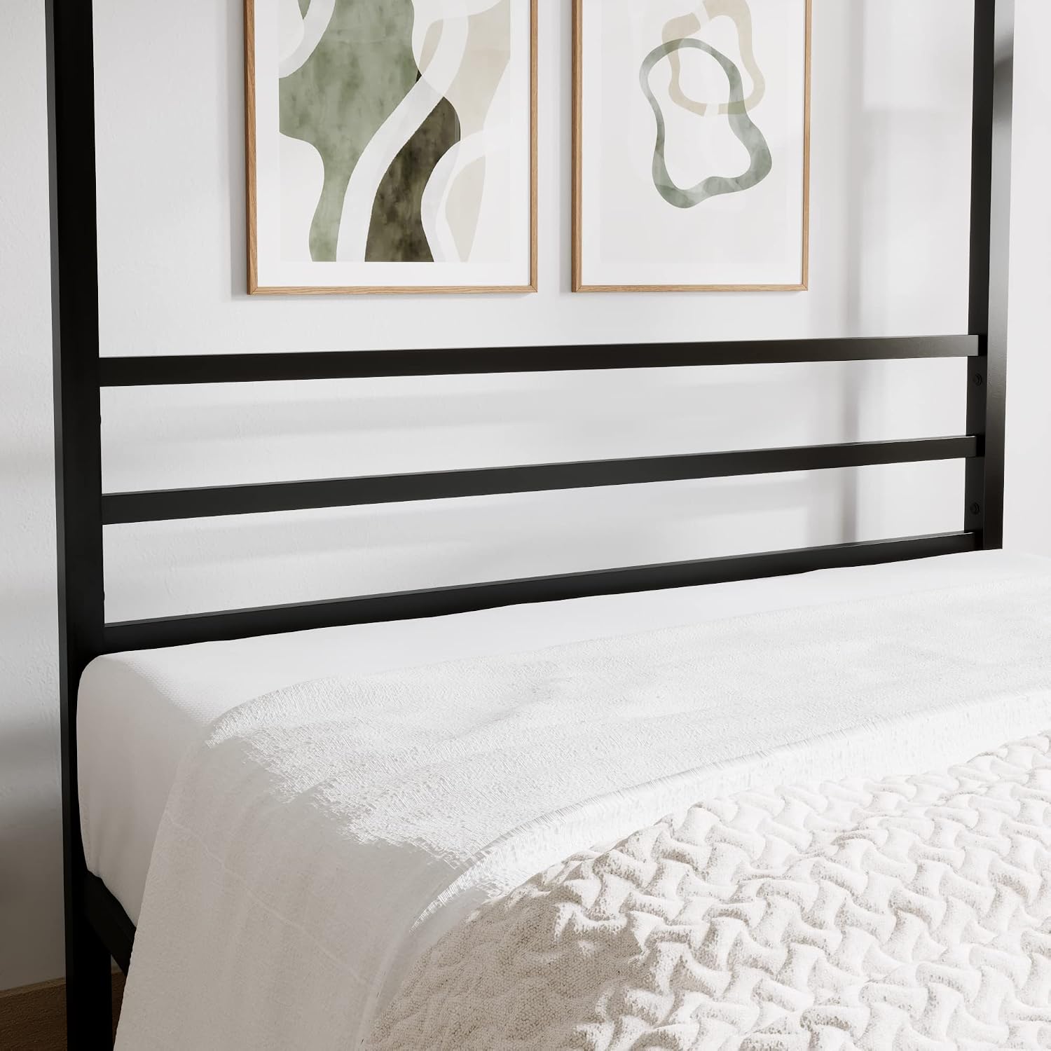 Metalowa rama łóżka z baldachi – Canopy Bed Frame Metal Queen recenzja i cena