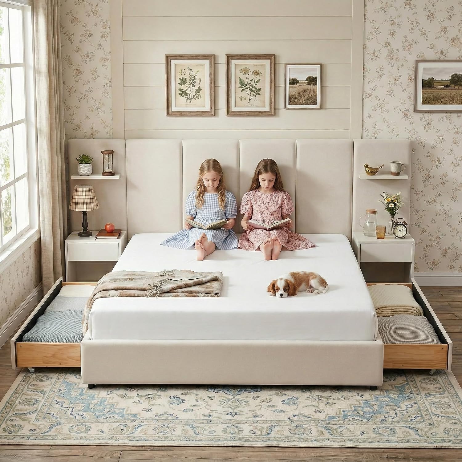 Rama łóżka typu king size z po – King Size Bed Frame With Storage Drawers recenzja i cena