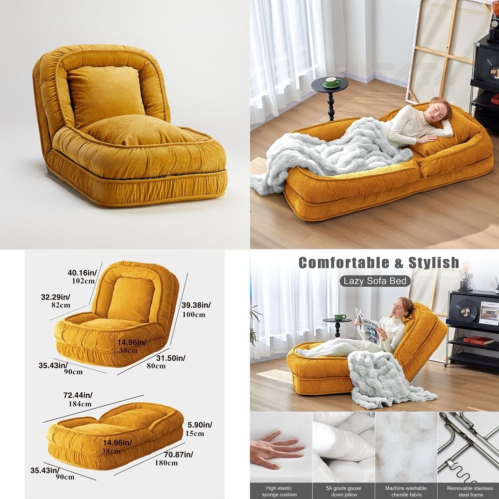 Składana leniwa sofa-łóżko, kr – Sofas recenzja i cena