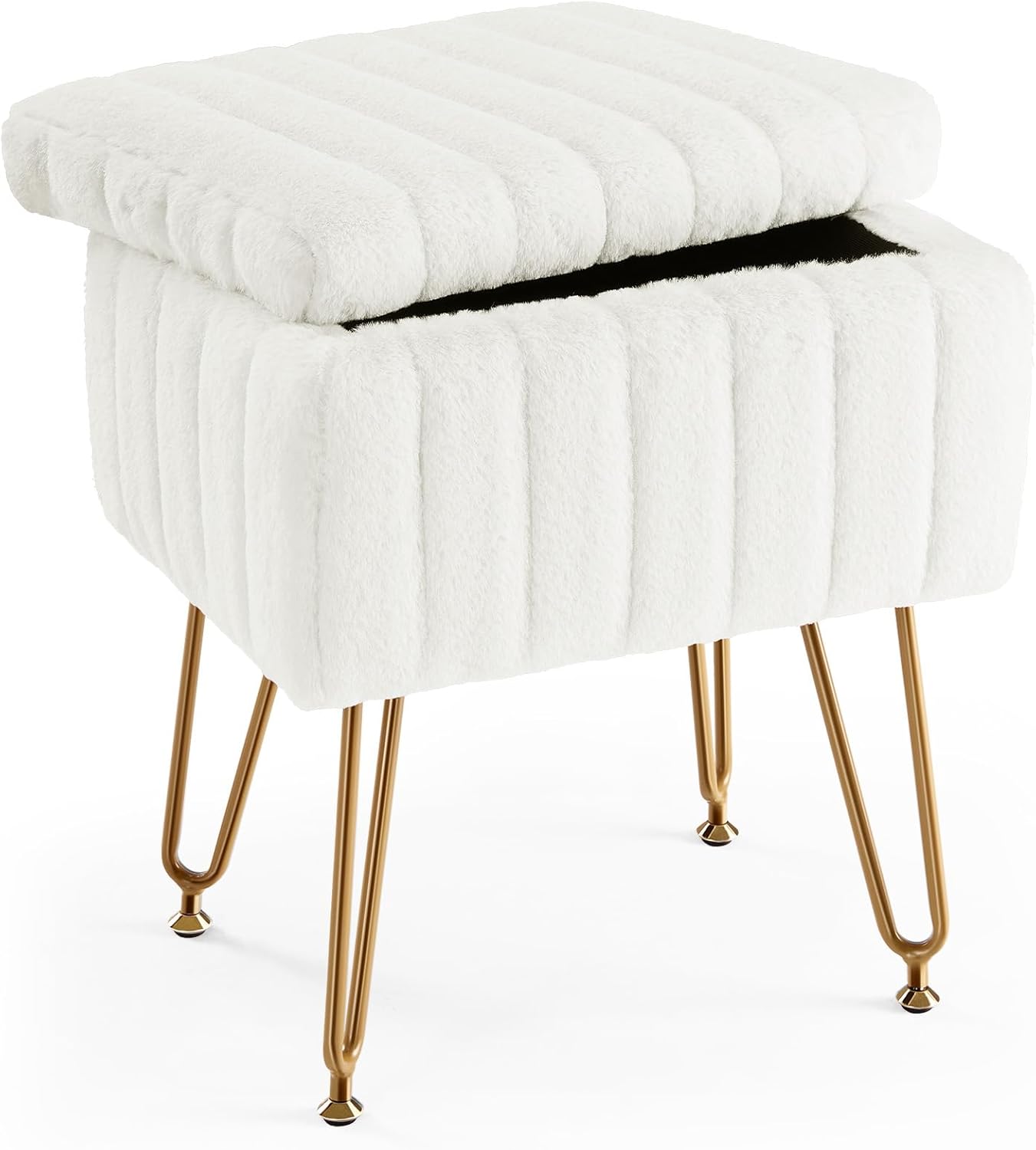 Biały taboret do toaletki, mię – Bedroom Furniture recenzja i cena
