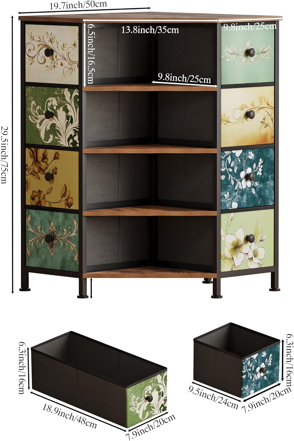 Komoda narożna z 8 szufladami, – Bedroom Furniture recenzja i cena