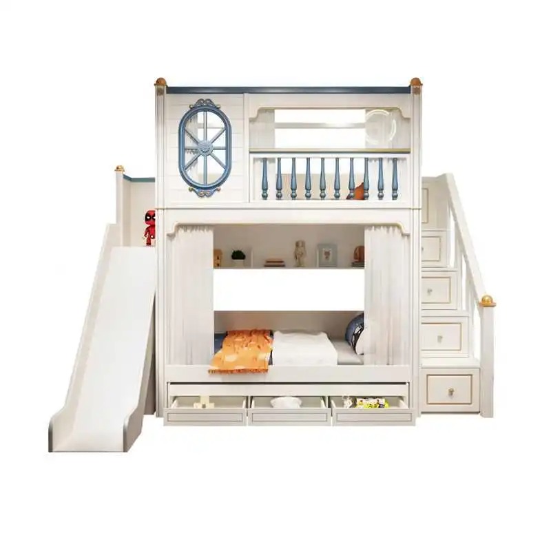 Łóżka piętrowe z zjeżdżalnią i – Bunk Bed With Stairs And Slide recenzja i cena
