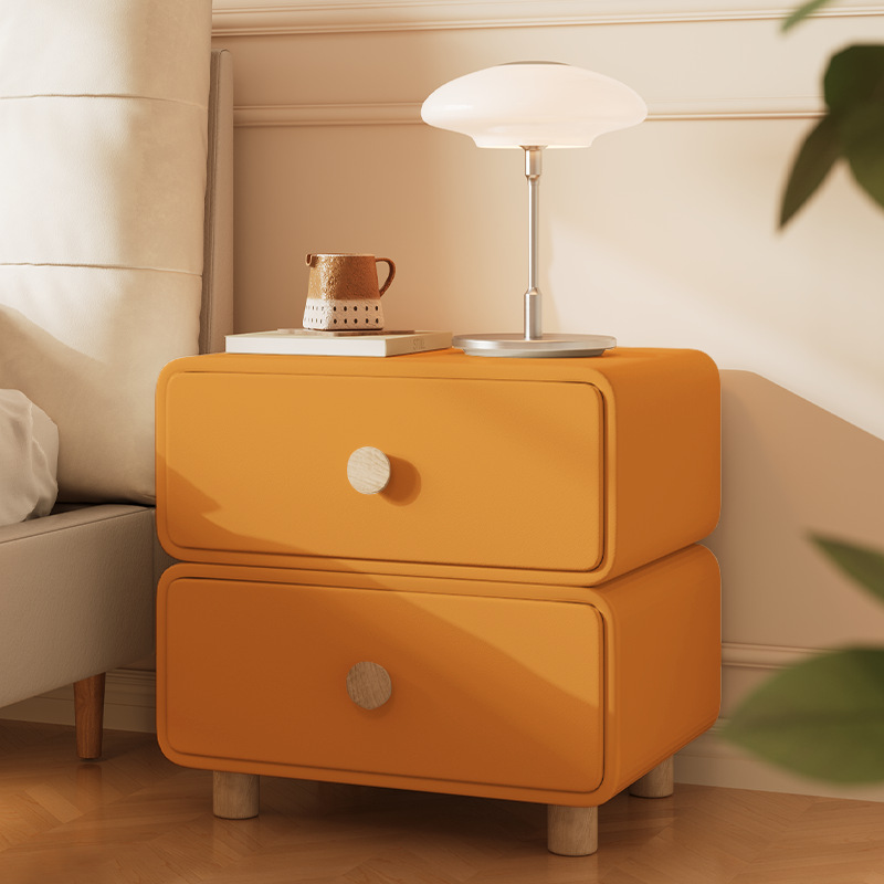 Minimalistyczna kremowa szafka – Solid Wood Nightstand 2 Drawers recenzja i cena
