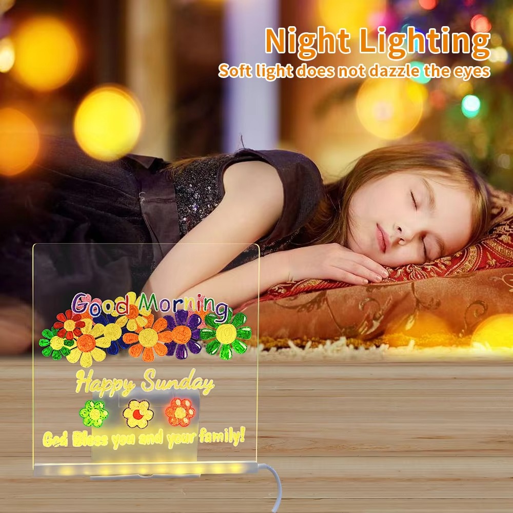 Tablica LED DIY z akrylu, tabl – Floating Nightstand With Led Light recenzja i cena