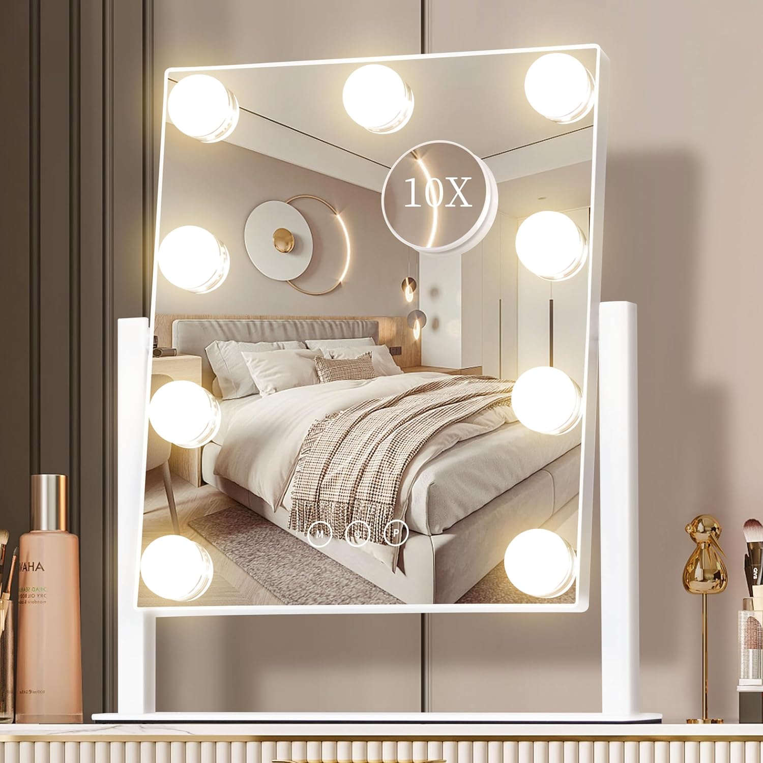 Lampki do lustra toaletkowego, – Dressing Table Vanity With Lighted Mirror recenzja i cena