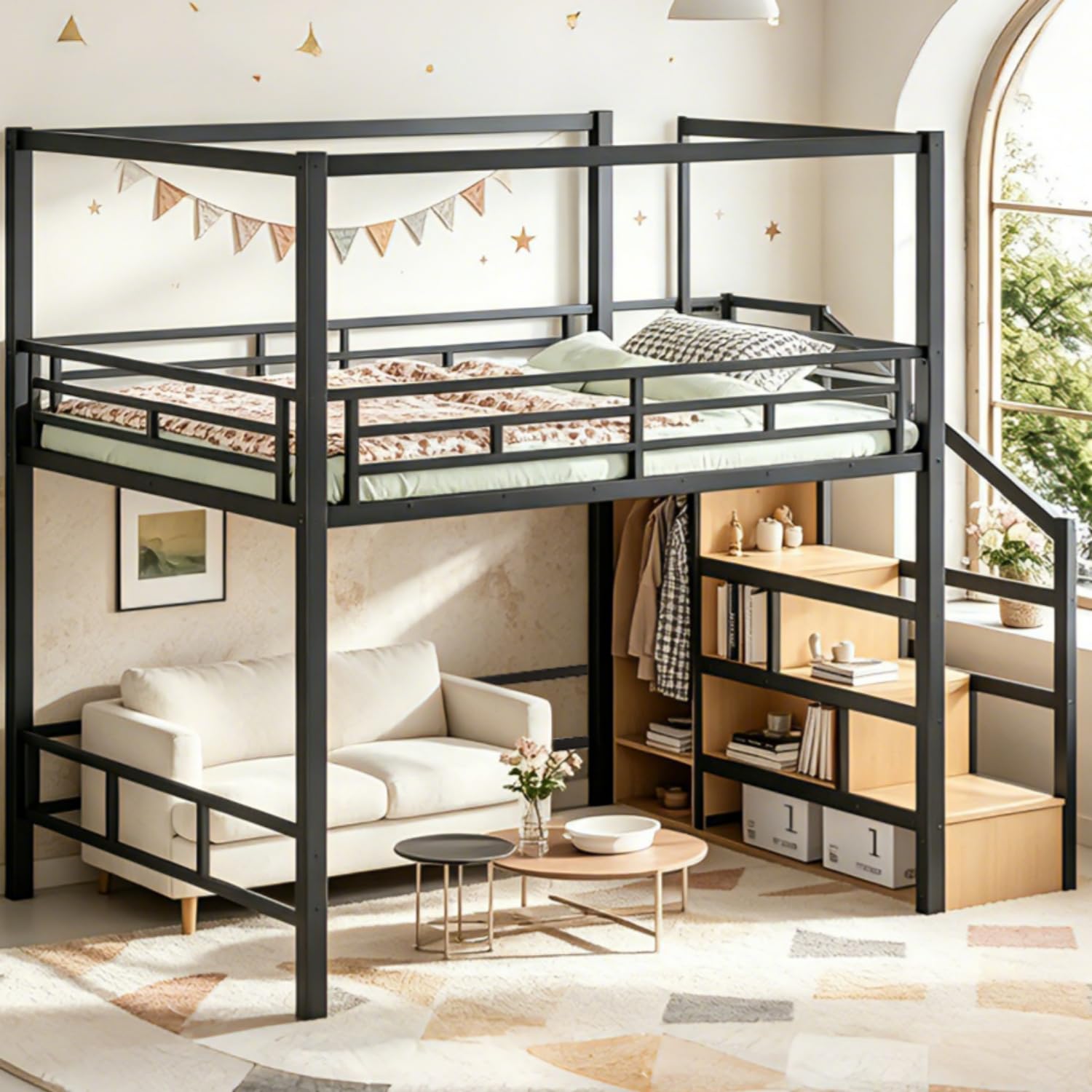 Łóżko na antresoli typu Queen  – Canopy Bed Frame Metal Queen recenzja i cena