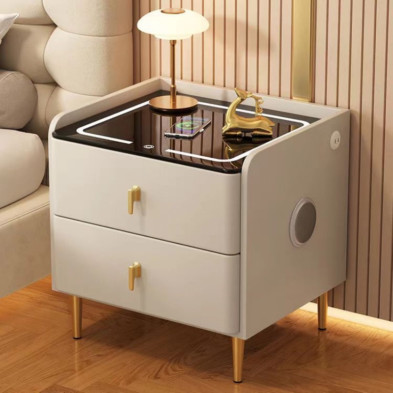 Drewniany stolik nocny w stylu – Solid Wood Nightstand 2 Drawers recenzja i cena