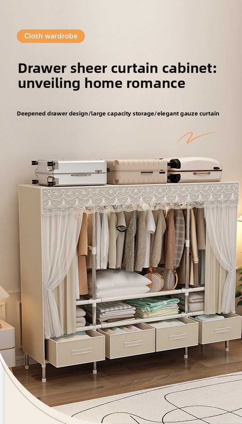 Przenośna szafa z pokrywą, skł – Wardrobe Closet Portable Fabric Cover recenzja i cena