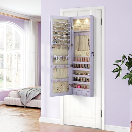Szafka na biżuterię do montażu – Full Length Mirror Jewelry Armoire recenzja i cena