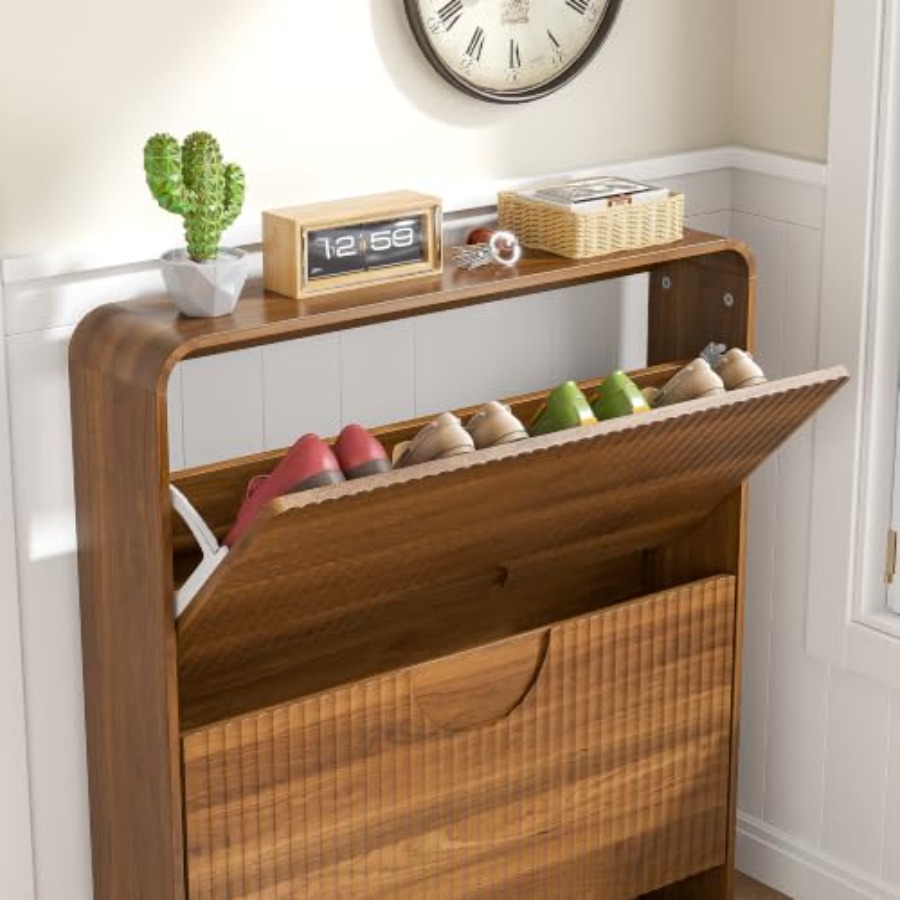 Wąska szafka na buty do przedp – Shoe Rack Cabinet Narrow Entryway recenzja i cena