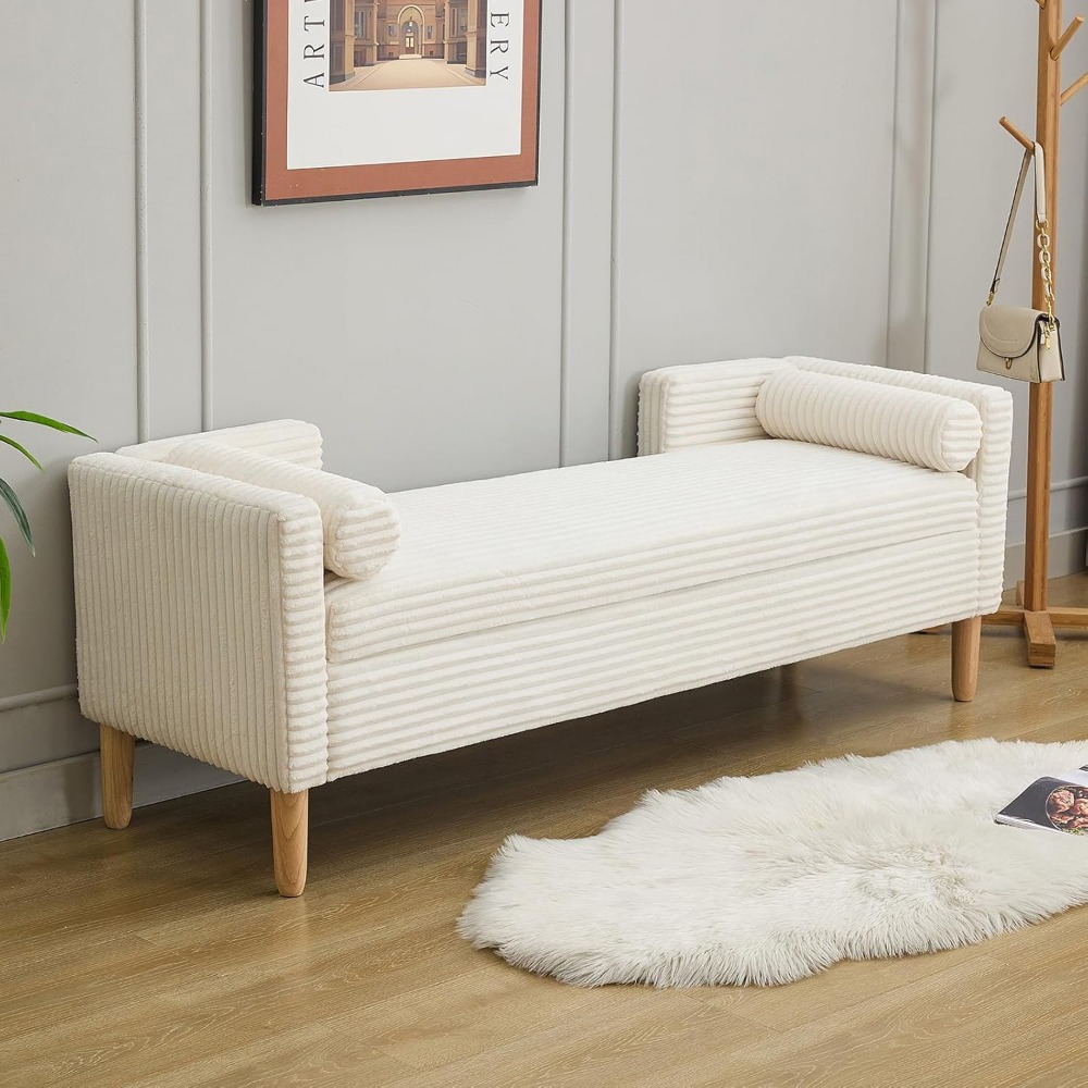 Ławka z drewnianymi nogami, ła – Bedroom Furniture recenzja i cena