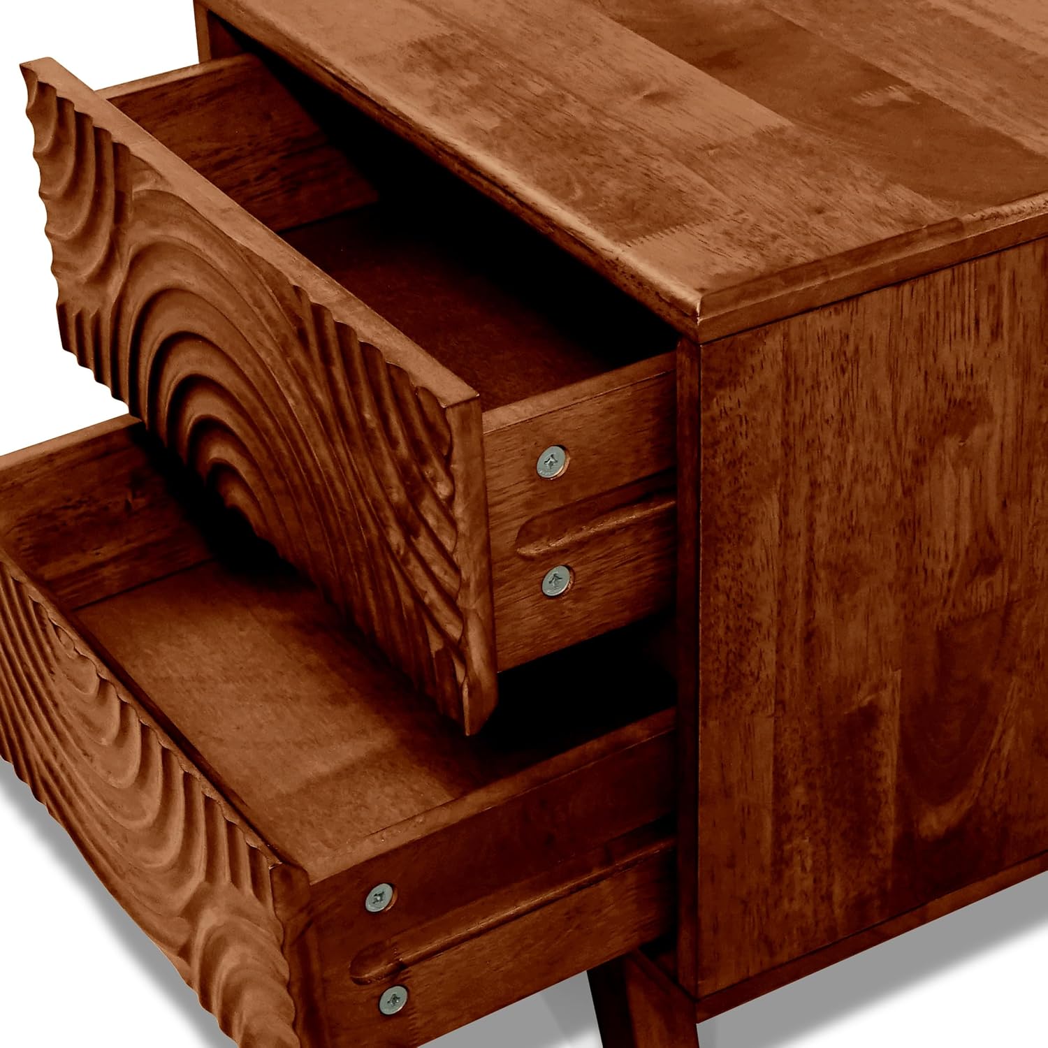 Stolik nocny z litego drewna a – Solid Wood Nightstand 2 Drawers recenzja i cena