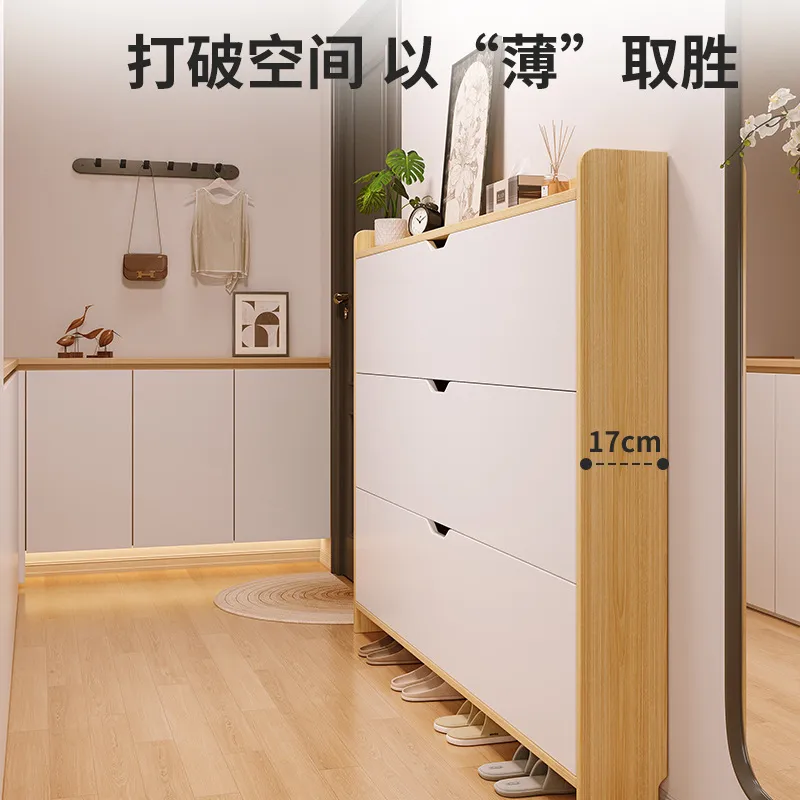 Duża, drewniana szafka na buty – Shoe Rack Cabinet Narrow Entryway recenzja i cena