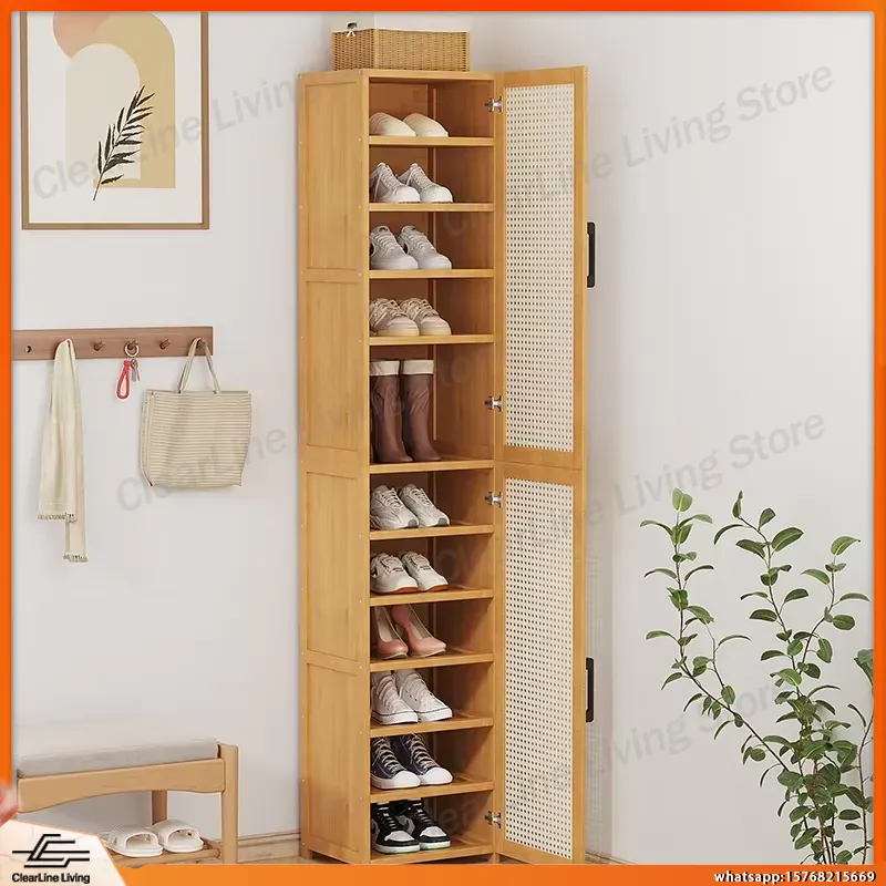 Nowoczesny, wielowarstwowy reg – Shoe Rack Cabinet Narrow Entryway recenzja i cena
