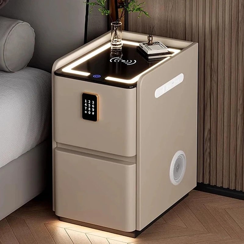 Stoliki nocne z portami USB, o – Solid Wood Nightstand 2 Drawers recenzja i cena