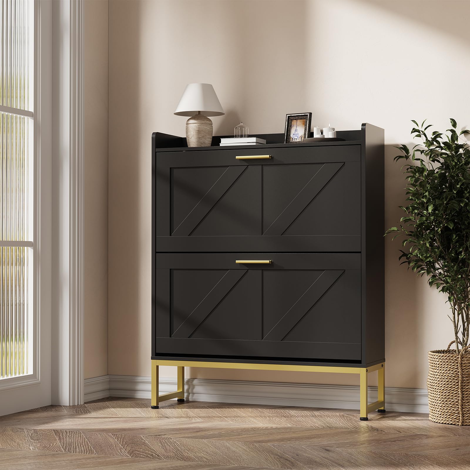 Wąska szafka na buty do przedp – Shoe Rack Cabinet Narrow Entryway recenzja i cena