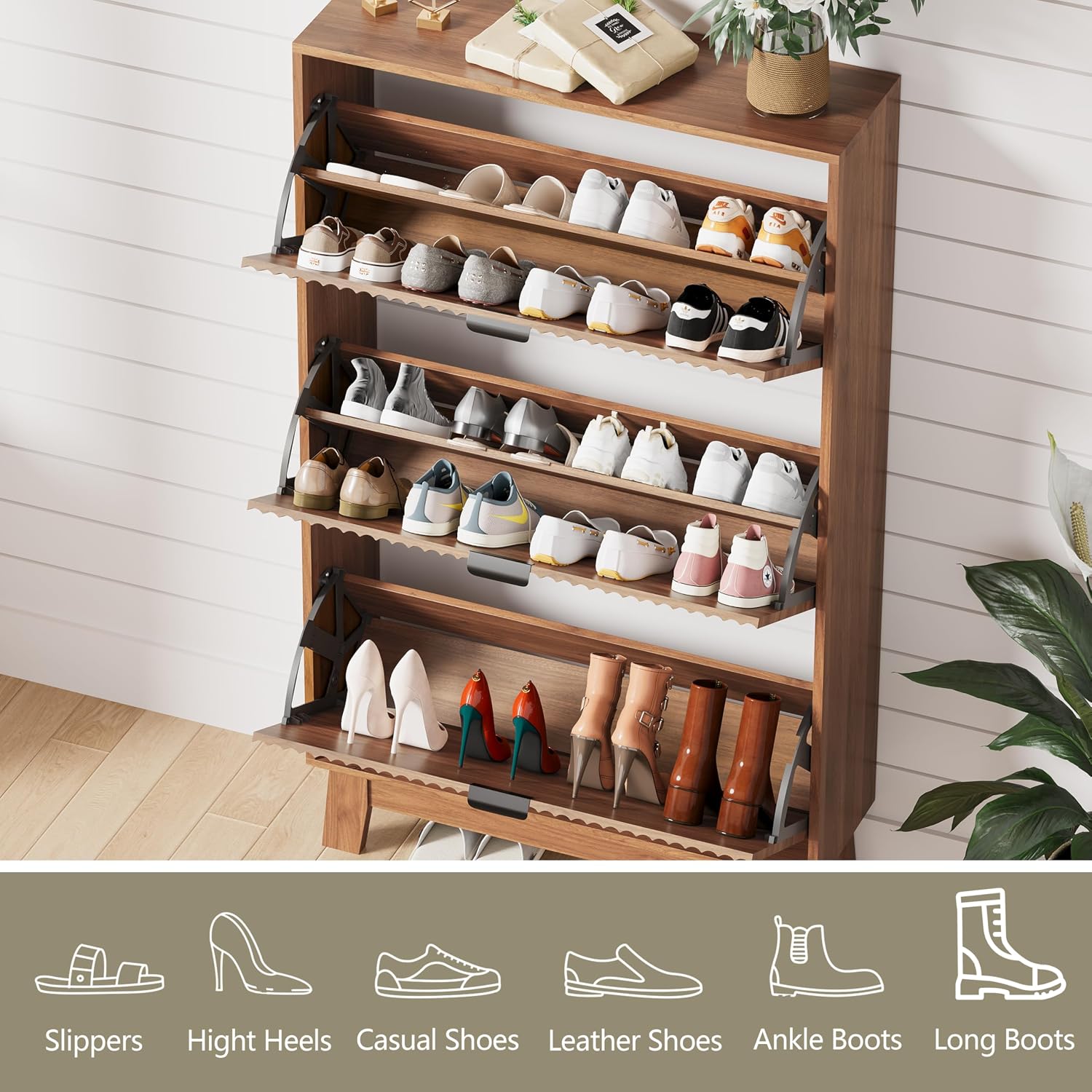 Szafka na buty do przedpokoju  – Shoe Rack Cabinet Narrow Entryway recenzja i cena