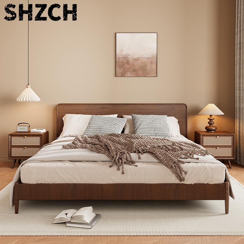 Szafka nocna z litego drewna z – Solid Wood Nightstand 2 Drawers recenzja i cena